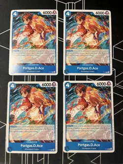 Portgas D Ace One Piece TCG P-103 Promo English X4 Playset - Image 1