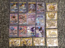 Lot Of 19 MEGA RARE GX And Break Pokemon Cards - Image 1