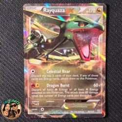 Pokemon TCG Rayquaza EX 85/124 Dragons Exalted Ultra Rare Card NM - Image 1