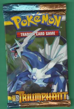 Pokemon "HGSS Triumphant" 10-Card Sealed Booster Pack (Palkia) Paper - Image 1