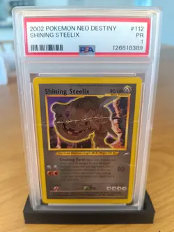 Shining Steelix 112 / 105 Holo Neo Destiny Pokemon Card PSA 1 POOR - Image 1