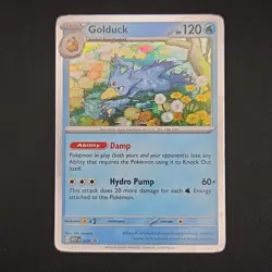 Pokemon TCG Card Golduck MEP 008 Mega Evolutions Black Star Promo - NM - Image 1