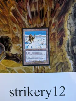 1x Adarkar Wastes - Ice Age - Signed by Mike Raabe in 1995 - MTG - Image 1