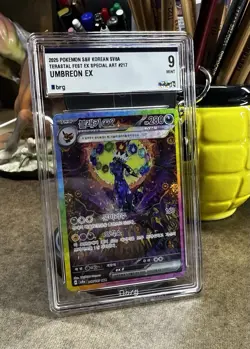 Umbreon ex SAR 217/187 SV8a 2025 Korean Pokemon Card BRG 9 Terastal Fest - Image 1