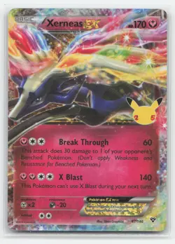 Pokemon Xerneas EX Holo - Celebrations: Classic Collection 97/146 - NM - Image 1