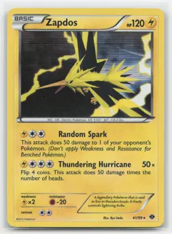 Pokemon Zapdos - 41/99 (Next Destinies) Holo - Blister Exclusives 041/099 - LP - Image 1
