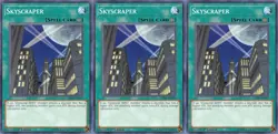 3x Skyscraper | LED6-EN021 | Common | 1st Ed | NM | YuGiOh - Image 1