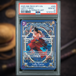 PSA 10 Luffy Tarou SP English One Piece OP11 ST18-005 Special Alternate Art - Image 1