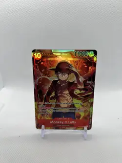 Promo One Piece Monkey.D.Luffy Treasure Booster UNSEALED ST10-006 SR TCG - Image 1