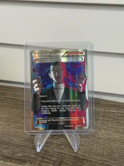 Giovanni's Scheme 162/162 Breakthrough Full Art Holo Pokemon Card TCG Aga - Image 1