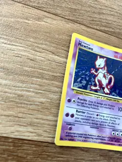 Pokemon TCG Mewtwo Base Set Holo Unlimited Rare Card 10/102 LP Pokemon - Image 2
