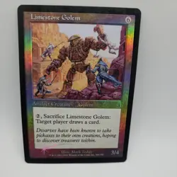 Limestone Golem Foil x1 - Odyssey - MTG - Near Mint - Image 2