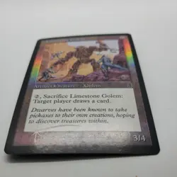 Limestone Golem Foil x1 - Odyssey - MTG - Near Mint - Image 4