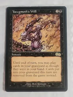 Magic The Gathering Yawgmoth's Will from Urza's Saga #171 - Rare - Image 1
