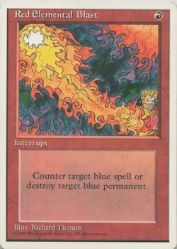 Red Elemental Blast C Fourth Edition - LP MTG - Image 1