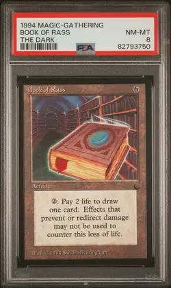 Book of Rass - The Dark - MTG - NM to Mint - PSA 8. Low POP. See MTG in store. - Image 1