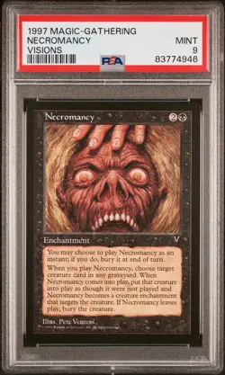 Necromancy - Visions - MTG - Mint - PSA 9. POP 20. More MTG in Store - Image 1