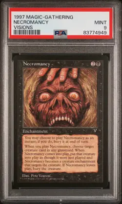 Necromancy - Visions - MTG - Mint - PSA 9. POP 20. More MTG in Store - Image 1