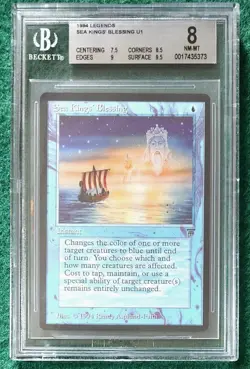 Sea Kings' Blessing - Legends - MTG - BGS 8 - NM-MT. More MTG in My Store - Image 1