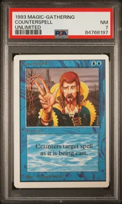 Counterspell - Unlimited - Near Mint - PSA 7. Low POP. More MTG in store. - Image 1