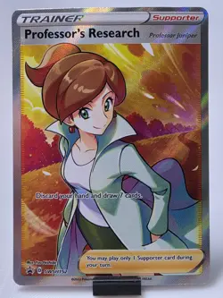 Professor's Research Professor Juniper SWSH152 Black Star Promo Holo Pokemon TCG - Image 1