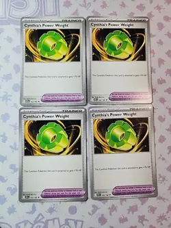 Cynthia's Power Weight 162/182 Uncommon Playset 4x Destined Rivals Pokemon TCG - Image 1