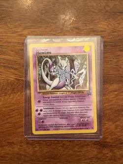 Pokemon TCG Mewtwo Black Star Promo #12 Vintage LP - Image 1