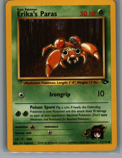 Pokemon TCG Gym Challenge WOTC Erika's Paras - Image 1