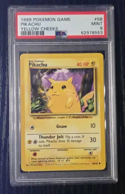 Pokemon - Pikachu - Base Set 1999 - #58 - PSA 9 - Image 1