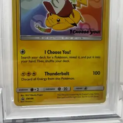2017 POKEMON SM BLACK STAR PROMO I CHOOSE YOU! #SM108 ASH'S PIKACHU - PSA 9 MINT - Image 3