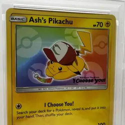 2017 POKEMON SM BLACK STAR PROMO I CHOOSE YOU! #SM108 ASH'S PIKACHU - PSA 9 MINT - Image 4