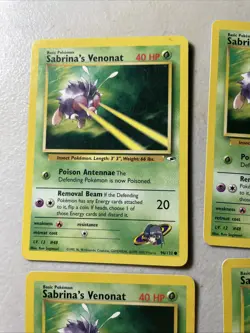 (4x) Pokemon TCG Gym Heroes - 96/132 Sabrina's Venonat, Unlimited Common - Image 2