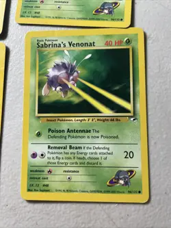 (4x) Pokemon TCG Gym Heroes - 96/132 Sabrina's Venonat, Unlimited Common - Image 4