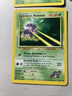 (4x) Pokemon TCG Gym Heroes - 96/132 Sabrina's Venonat, Unlimited Common - Image 5