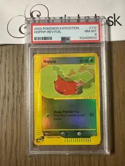 PSA 8 - Pokemon HOPPIP - eReader EXPEDITION Base Set Reverse Holo - 112/165 - Image 1