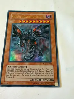 Yu-Gi-Oh! TCG Red Eyes Darkness Dragon Holo Ultra Rare SD1-EN001 - Image 1