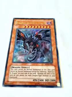 Yu-Gi-Oh! TCG Red Eyes Darkness Dragon Holo Ultra Rare SD1-EN001 - Image 2