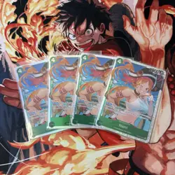 Nami OP14-031 SR PLAYSET (4) The Azure Seas Seven One Piece CCG ENGLISH - Image 1