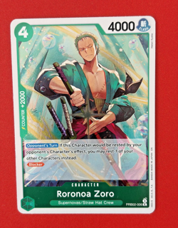 Roronoa Zoro - Foil R Premium Booster -The Best- Vol. 2 PRB02-006 NM - Image 2