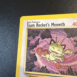 Pokemon Card - WoTC Black Star Promo Team Rocket's Meowth #18 LP - Image 2