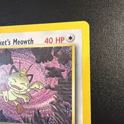 Pokemon Card - WoTC Black Star Promo Team Rocket's Meowth #18 LP - Image 3