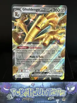 Pokemon Card Gholdengo EX 139/182 Paradox Rift Double Rare Near Mint - Image 1