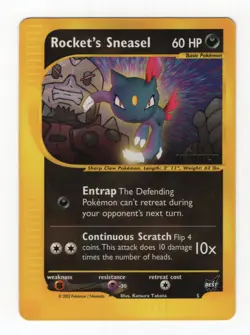 (303383) ROCKET'S SNEASEL WINNER STAMPED Pokemon BEST Promo Card #5 - Image 2