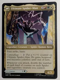 Miles Morales / Ultimate Spider-Man x1 Marvel's Spider-Man Magic MTG LP/NM - Image 2