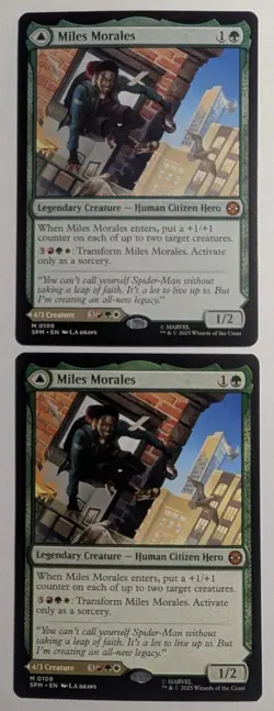 Miles Morales / Ultimate Spider-Man x1 Marvel's Spider-Man Magic MTG LP/NM - Image 3