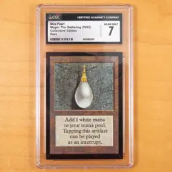 Mox Pearl - CGC Graded 7 (Collectors Edition) Magic the Gathering 1993 MtG P9 - Image 1