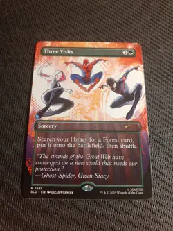 Three Visits Marvel Secret Lair NM MTG - Image 1
