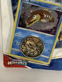 Pokemon TCG Battle Styles Arrokuda Promo Single Booster Pack Blister - SEALED - Image 2