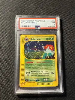 2003 POKEMON AQUAPOLIS #H5 BELLOSSOM-HOLO PSA 7 - Image 1