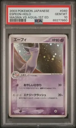 Pokemon Espeon 040/080 1st Edition - Magma vs Aqua - PSA10 - Image 1